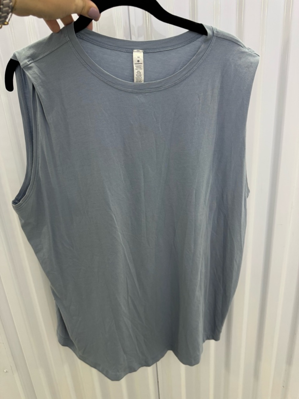 Lululemon: Light Blue Sleeveless Muscle Tank Top